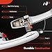 A-Premium - Exterior Door Handles Front Rear Driver Passenger - Compatible with Chrysler & Dodge Models - 300 300C 2005-2010, Magnum 2005-2008, Charger 2007 - Replace# 5065801AG 4589009AH CH1310142