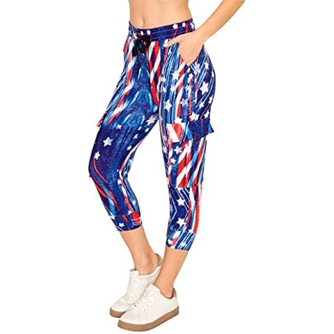 ALWAYS Women's Capri Cargo Jogger Pants Cover