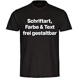 Hochwertiges Herren T-Shirt, Rundhals, Kurzarm, schmaler Kragen aus Rippstrick, zeitgemäße Passform, weiche und ebenmäßige Oberfläche, einlaufvorbehandelt, zertifiziert nach OEKO-TEX 100, der Shirt Hersteller ist Mitglied der Fair Wear Foundation, Größe: S bis 5XL, Material: 100% Baumwolle (Sport Grey: 85% Baumwolle / 15% Viskose, Ash: 99% Baumwolle / 1% Viskose) inkl. professioneller Bedruckung in Premium Qualität durch multifanshop.de