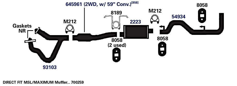 Image of AP Exhaust Products 700259 Exhaust Muffler