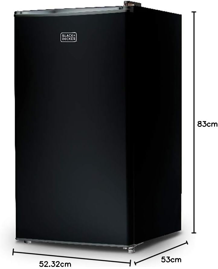 BLACK+DECKER BCRK43V Compact Refrigerator Energy Star Single Door Mini Fridge with Freezer, 4.3 cu. ft., Silver | Bigbigmart.com