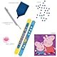 DIAMOND DOTZ DOTZIES 2592843 Original 5D Diamond Painting Set, Peppa Pig, DIY Kreativ-Mal-Kit für Diamant-Sticker und Bilder, Diamanten-Bastelset für Kinder ab 6 Jahren, Beginner