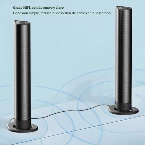 Fockety Barra de Sonido Separable para TV con Subwoofer de 40 W, Sonido Envolvente Estéreo 3D, Cine en Casa, Altavoz Bluetooth para TV