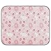 Oyihfvs Easter Day Seamless White Bunnies Rabbits Eggs in Pink Style Rectangle Ice Silk Dog Pet Pad, Soft Cooling Cat Mat Mattress, Washable Sleeping Pad for Puppy Cat Kennel (Small) 22 x 27 inch