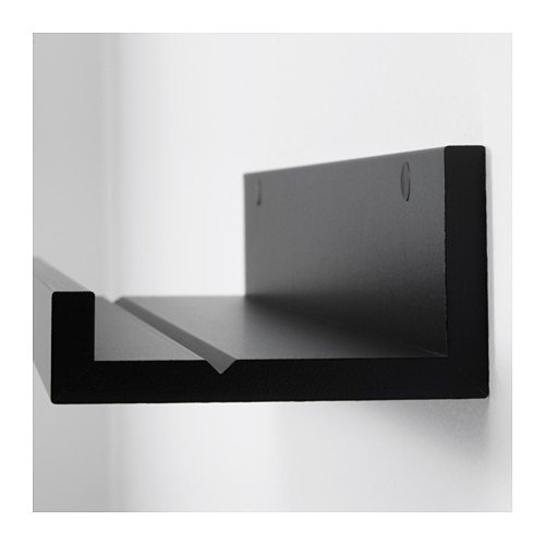 Ikea Modern Picture Ledge Floating Shelf 45.25 Inch Black #TOP3