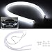 Aidelan 2pcs 60CM Car White LED Flexible Daytime Running Light DRL Strip Soft Tube Lamp