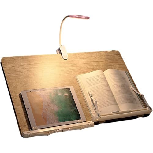 JBJSHHY傾斜台 書見台 勉強 卓上 読書台 データーホルダー タブレットスタンド 高さ・角度調整可能、試験勉強、16 段階高さ調整 ブックエンド 子供 学生 絵描き イラスト ライティングボード 在宅勤務 ブックスタンド (Large)