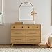 Davinci Otto 6-Drawer Baby Dresser for Bedroom - GREENGUARD Gold Certified - Multi-Purpose Storage Double Chest of Drawers for Boys and Girls - Dresser for Kids Bedroom, Living Room, Nursery - Honey