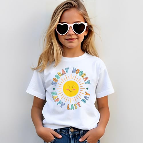 Last Day of School Shirt Kids Girls Sunshine End of School T-Shirt Students Graduation Gifts Summer Tee Tops2