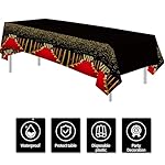 VIP Party Tablecloth Decorations - Disposable Movie Star Red Carpet Birthday Party Supplies Table Cover, Film Show VIP Pass Red Carpet Activity Prom Table Cloth - 3 Pack (54in x 108in) - Image 2