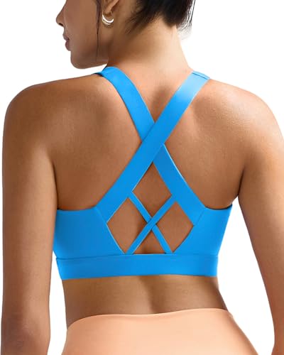 Image of RUNNING GIRL Sports Bra for Women, Molded Cup High Impact Sports Bras for Women with Sewn in Pads