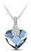 Produktbild Grin&Bear Swarovski Herz NavyBlu® Damen Halskette T30