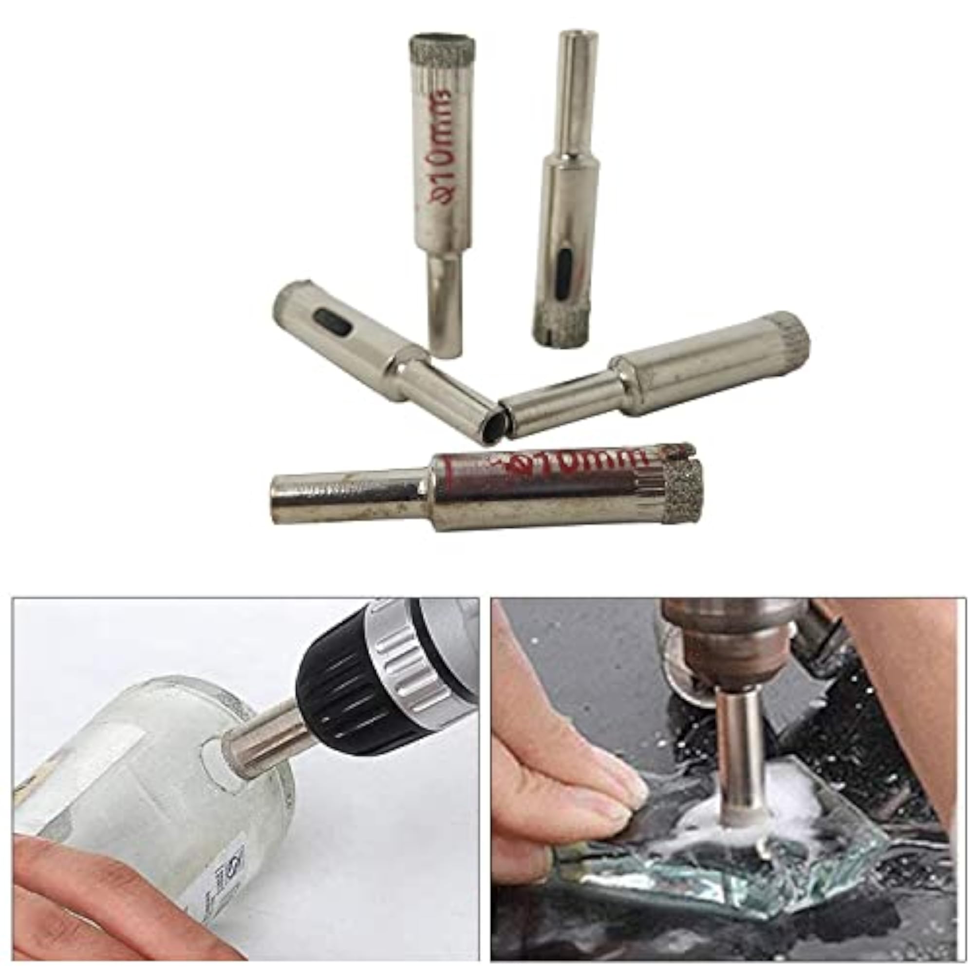 Diamond Glass Drill Bit Set for Glass and Ceramics, Essential Tool