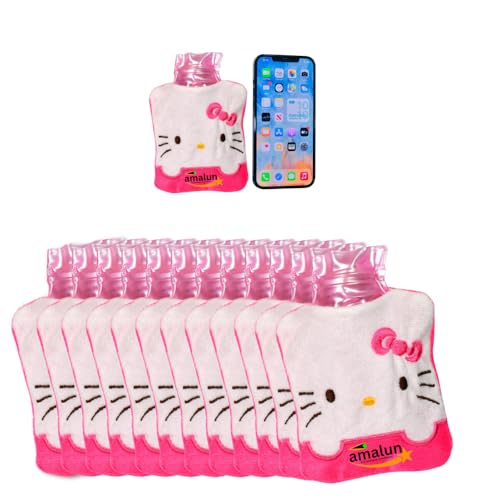 Amalun Totoro Cartoon Small Hot Water Bag with Cover for Pain Relief (Pink) [Pack of 12] (B0D6B6XQ5T) Amazon Price History, Amazon Price Tracker