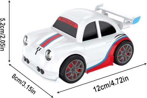 Image of Remote Control Car, Intelligent Inductive Movement Toy Car with Auto-Follow Mode, obstacle avoid and 360Spins Drift, 2.4Ghz RC Racing Car Simulated Sounds and Headlights, Ideal Gift for kids (WHITE)