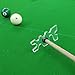HAJXZH Clear Plastic Moosehead Pool Billiard Cue Bridge Head Pool Stick Holder Snooker/Nine Ball Club Billiard/Pool Cue Accessory 1 Pack
