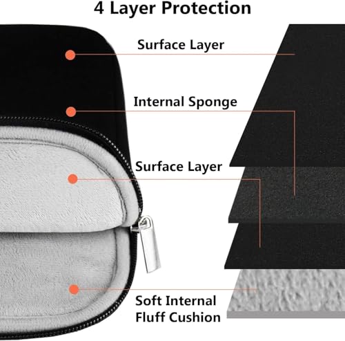Image of Laptop Case 15 inch,Shockproof Protective Travel Bags with Accessory Pocket