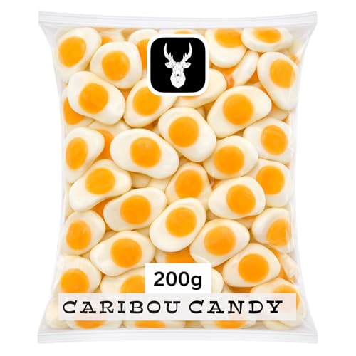 Fried Eggs Gummy 200g Pick n Mix Sweets | Soft Chewy Retro Sweet Shop Treat | Perfect for Sharing Movie Nights & Sweet Lovers