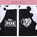 Disney 101 Dalmatians Patch Little Girls French Terry Zip Up Cosplay Hoodie Polka Dots Black/White 6
