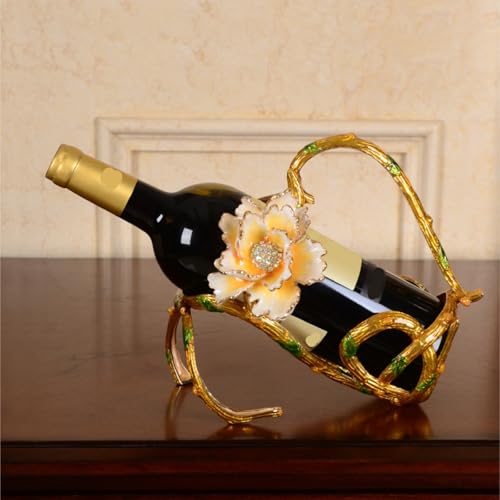 Soporte para botellas de vino con diseño floral miniatura 3