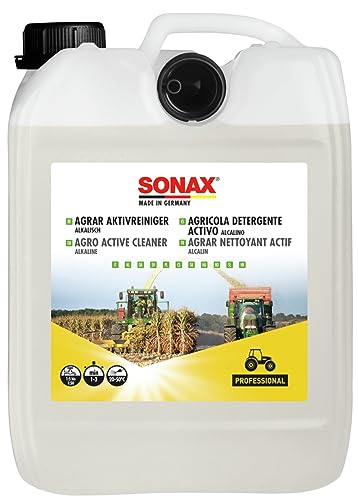 SONAX AGRAR Limpiador activo alcalino (5 Litros) para la limpieza de vehículos, máquinas e instalaciones agrícolas | N.° 07265000