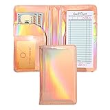 Waiter Waitress Book Server Wallet with Money Pocket Check Presenter for Restaurants Waiter Book fit Server Apron (Colorful)