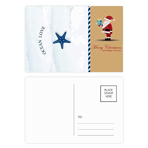 Étoiles de mer bleu cartes postales lot de 20 cartonnées écriture fluide