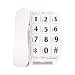 LeeKer LK-P011W Big Button Corded Phone for Elderly with Handsfree speakerphone/Hearing aid compatible(White)