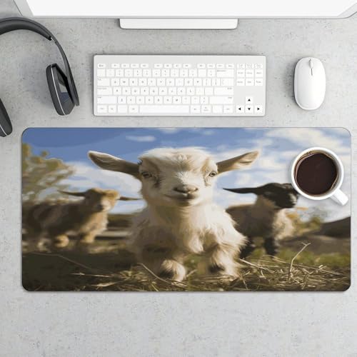 Cute Goat Mouse Pad grande antideslizante 30x60 cm miniatura 5