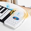 POGOLAB 49 Key Roll Up Keyboard Piano, Portable Digital Electric Foldable Piano Keyboard, Rechargeable, 47 Tones, 14 Educational Demo Songs, for Beginners Gift (Black & White Key) #4