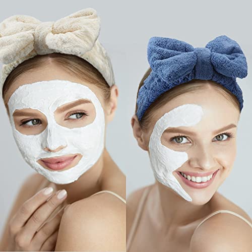 image for Hicarer 3 Pieces Hair Headband to Wash Face for Makeup Spa, Microfiber