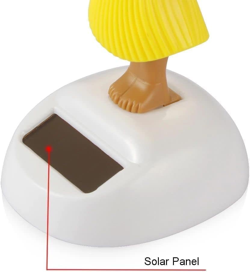 Miniatura 3 de Decoración de tablero de instrumentos de niña bailarín con energía solar, figuras de colección de juguetes para decoración de interiores de