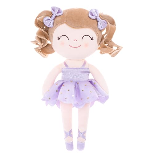 Gloveleya Baby Dolls Soft Snuggly Curly Hair Ballerina Doll First