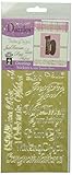 Dazzles Stickers, Gold Greeting
