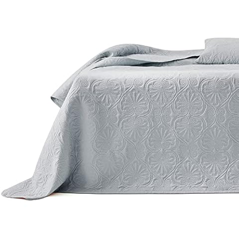 JEMIDI Colcha para Cama Doble Gris Cover