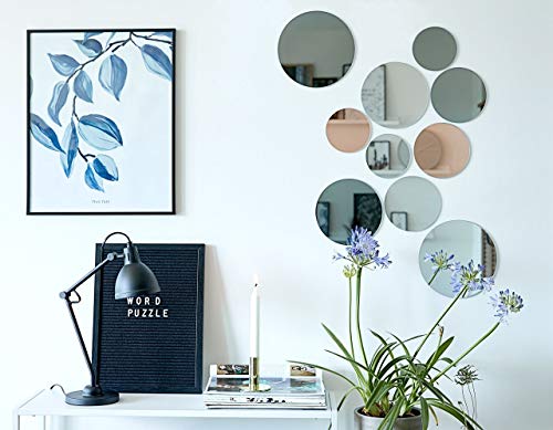 YoHome Home & Kitchen Mirrors, Home DÃ©cor Mirrors, Wall-Mounted Mirrors, Mirror Sets of 10