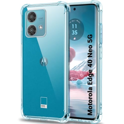Image of TheGiftKart Crystal Clear Back Cover Case for Motorola Moto Edge 40 Neo 5G | Shockproof Soft TPU Case | Cushioned Edges for Ultimate Protection Back Cover Case (TPU, Transparent)