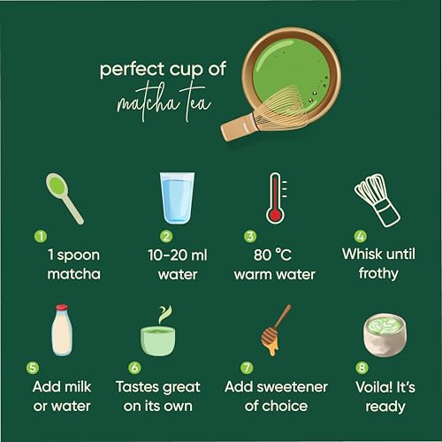 Té matcha en polvo, 50 g, grado culinario miniatura 5