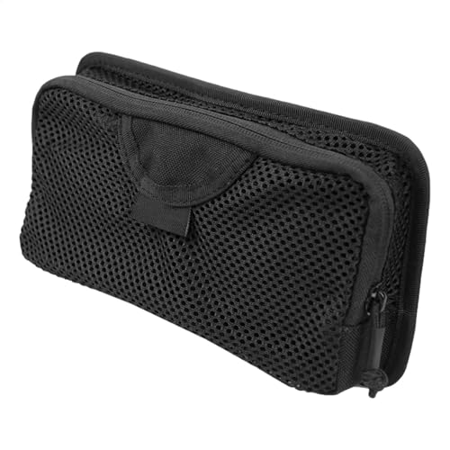 Bolsa interna de malla, bolsillo con cierres modulares, soporte portátil de malla con cremallera y almacenamiento para herramientas, dispositivos, viajes - imagen 8