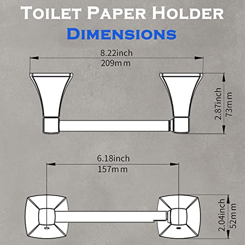 Wzrua Brushed Nickel Toilet Paper Holder Bathroom Double Post Pivoting Tissue Roll Holder Stainless Steel And Zinc Alloy Wall Mount #TOP5
