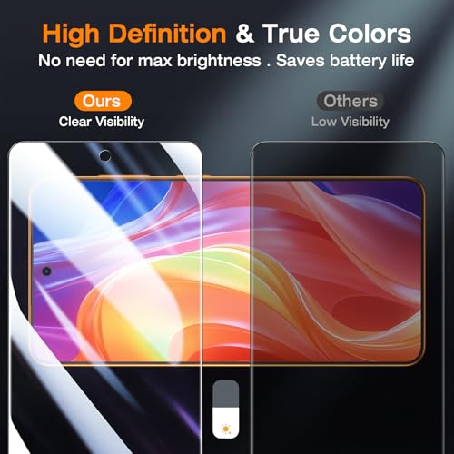 Image of LK 3 Pack 9H+ [Upgraded 26] for Samsung Galaxy S26 Ultra Privacy Screen Protector, [Fingerprint Unlock] [Anti-Spy] Tempered Glass Screen Protector S26 with Easy Install Frame, 0 Bubble, Full Coverage