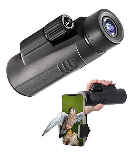 Waoops Monocular Telescope For Adult,High Power Waterproof Hd Monocular Scope With Smartphone Adapter & Tripod For Bird Watching Hunting Camping Hiking Traveling #TOP1