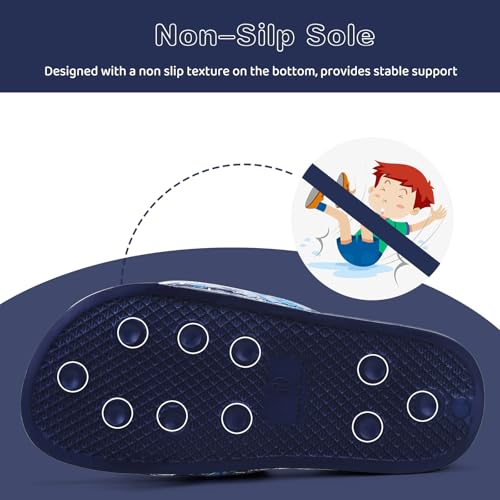 Image of WateLves Girls & Boys Slide Sandals Kids Summer Slippers Slip On for Outdoor Beach Pool Shower (Little Kid /Big Kid)
