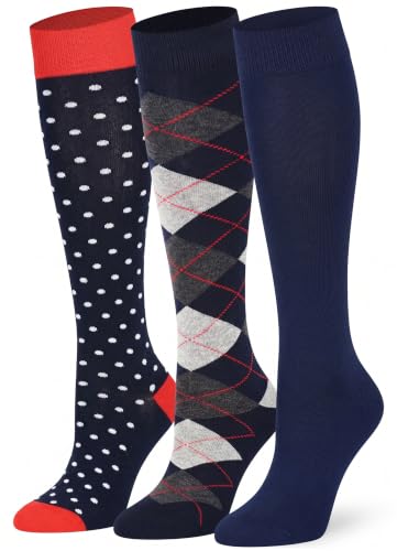 Image of Mysocks Unisex Extra Fine Combed Cotton Knee High Socks, Hand Linked Toe, Soft Latex Band