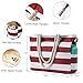 Clothirily Beach Bag for Women - Large Beach Tote Bag, Waterproof Sandproof Beach Bag with Zipper, Large Swim Pool Beach Tote, Red