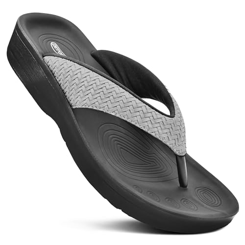Image of AEROTHOTIC Comfortable Arch Support Flip Flops for Women Orthotic Sandals