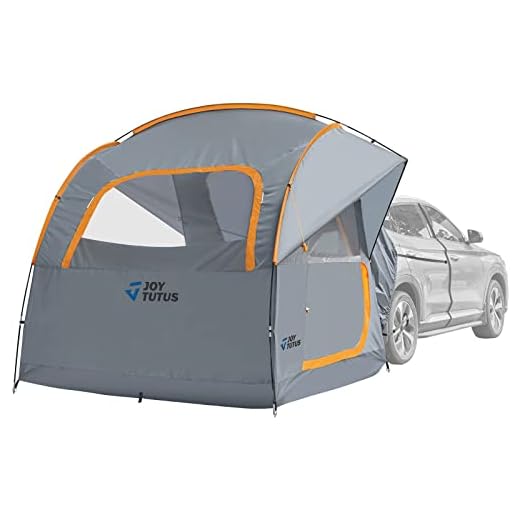 JoyTutus SUV Tent for Camping, Double Door Design, Waterproof PU2000mm Double Layer for 6-8 Person, Camping Outdoor Travel Preferred