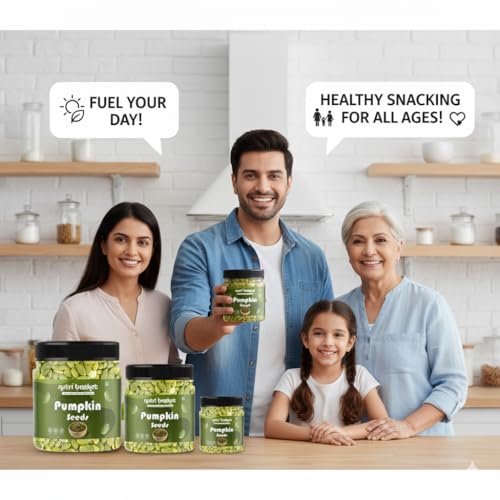 Image of NUTRI BASKET Seeds Combo 500g | Pumpkin Seeds 250g + Sunflower Seeds 250g | Raw, Natural & Unroasted | High Protein & Fiber | Superfood Mix for Healthy Snacking & Daily Nutrition