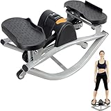 Balancín lateral de bajo impacto para el hogar, entrenador de fitness portátil compacto para gimnasio en casa, máquina cardiovascular amigable con las rodillas y articulaciones, movimiento de lado a