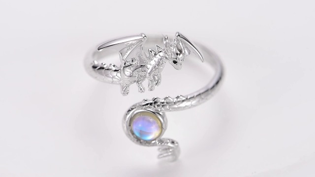 Amazon.com: qielizhu Dragon Ring 925 Sterling Silver
